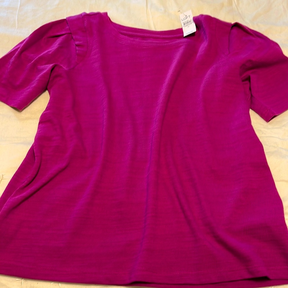 Loft Puff sleeve knit top